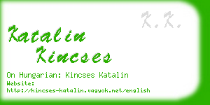 katalin kincses business card